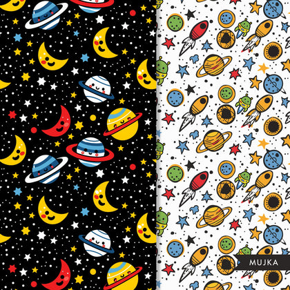 Papéis digitais espaciais, planetas png, fundo de astronauta, fora deste espaço, padrão para impressão de foguetes, fundo digital, papéis de scrapbook