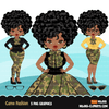 Ankara Fashion Graphics Bundle, Black History African American clipart, commercial use sublimation