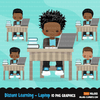 School Education Clipart Bundle. Students, graduates, teachers, distant learning and school elements graphics, boys girls