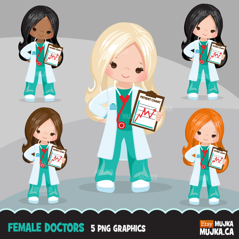 Medical Clipart BUNDLE, doctors, nurses, nicu nurse characters, hospital print and cut PNG digital Designs, covid clip art