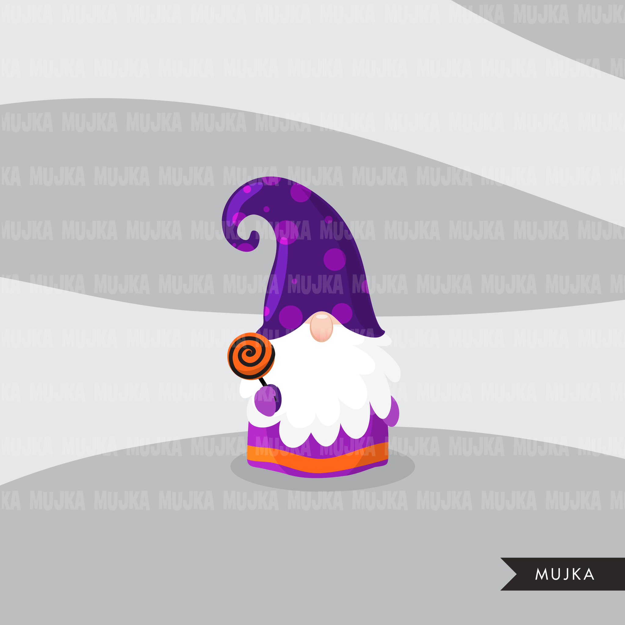 Halloween gnomes Clipart, Scandinavian Gnome graphics, pumpkin, witch hat, cute characters clip art