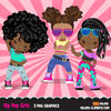 Hip hop Clipart Bundle, Music, dance sublimation t-shirt  graphics commercial use PNG clip art