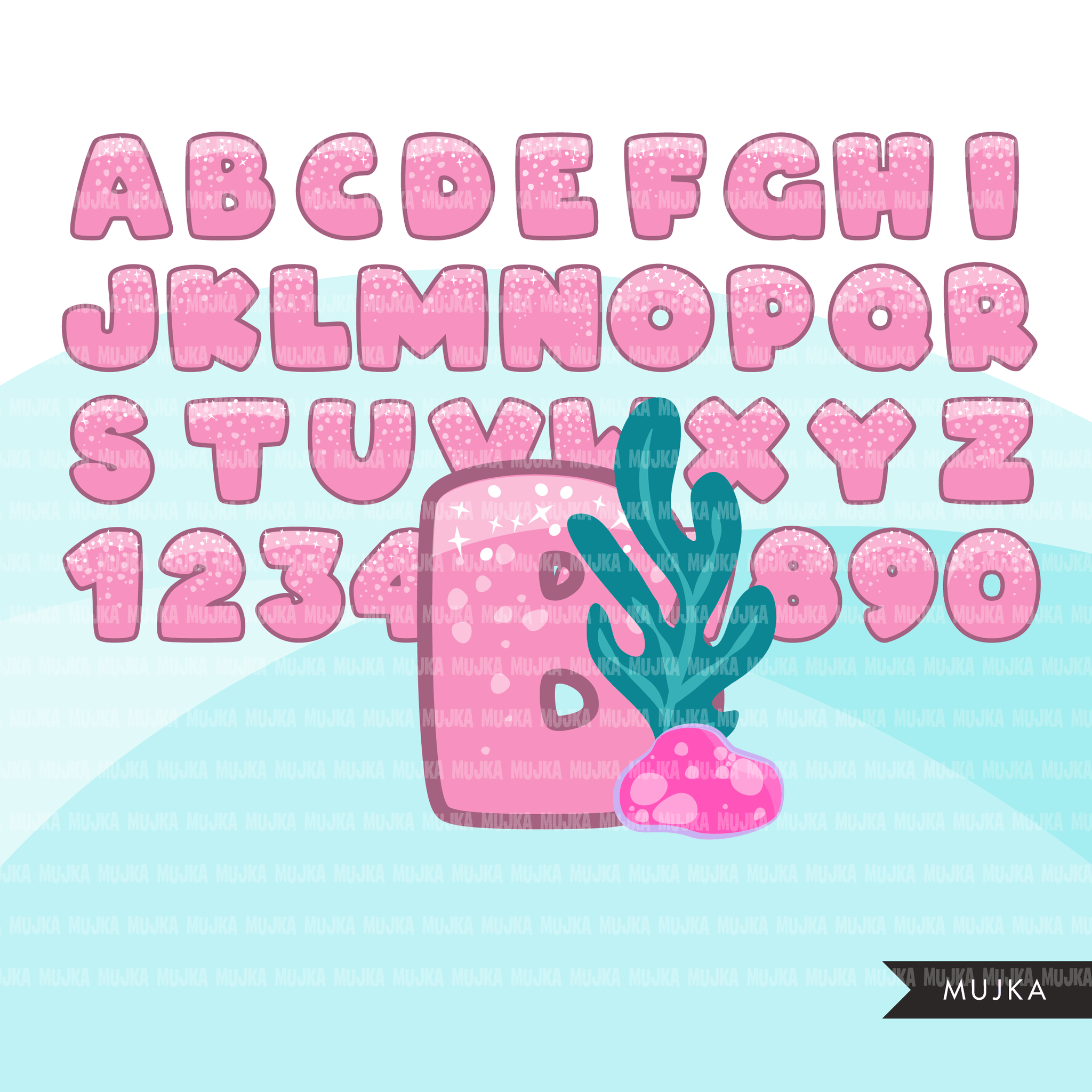 Alphabet Clipart Bundle, Christmas, monsters, rainbow, baby boy and girl, candy, plaid, stitched, science, numbers, PNG clip art