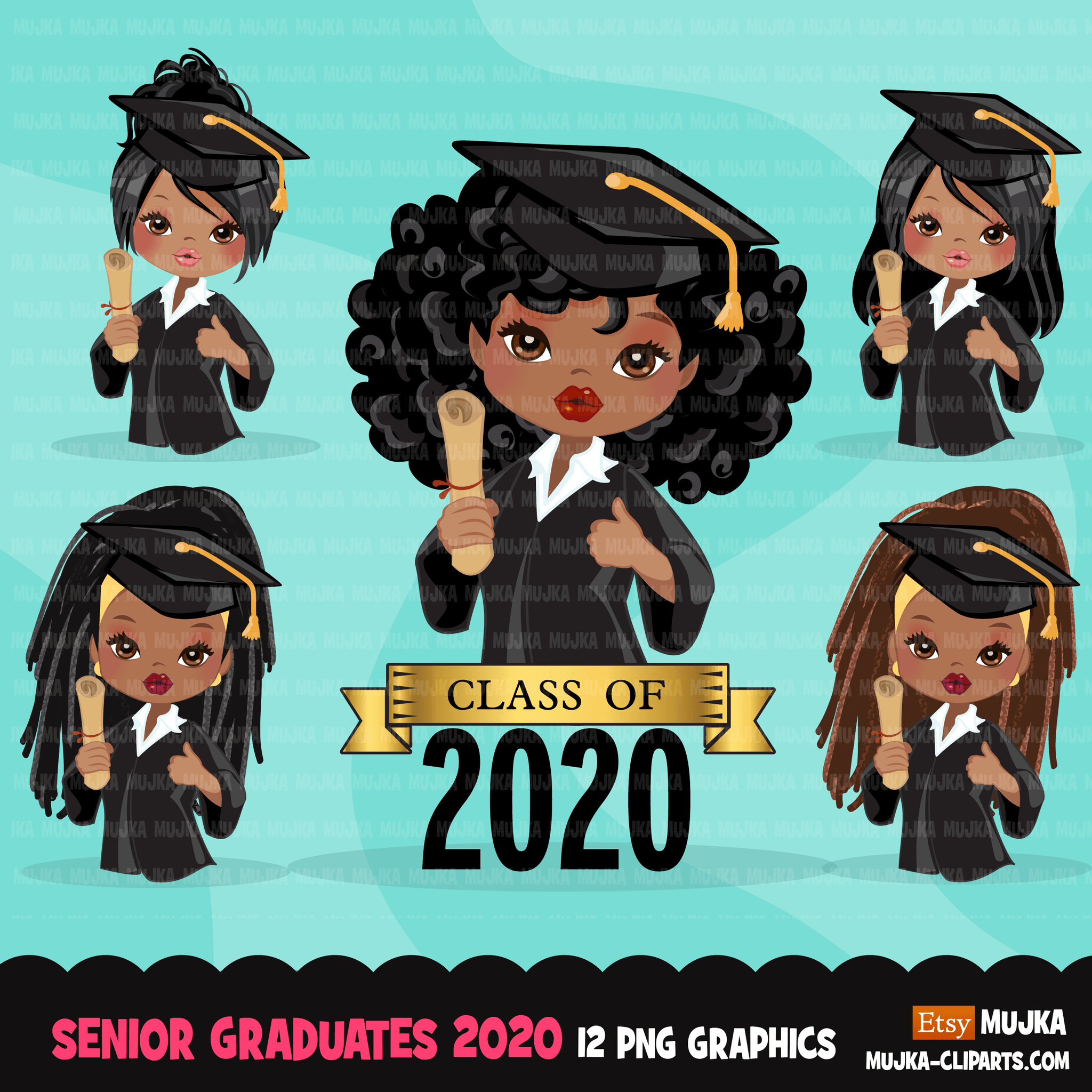 School Education Clipart Bundle. Students, graduates, teachers, distant learning and school elements graphics, boys girls