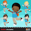 School Education Clipart Bundle. Students, graduates, teachers, distant learning and school elements graphics, boys girls