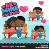 Valentine clipart Design Bundle V2, Cute celebration graphics, boys and girls, animals
