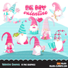 Gnomes Clipart Bundle, Easter, St Patrick's Day, School, Valentines, birthday, Halloween, Christmas, commercial use PNG clip art
