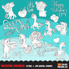 Valentine clipart Design Bundle V1, Cute celebration graphics, boys and girls, animals