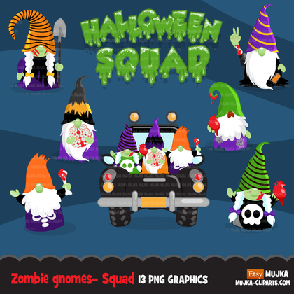 Gnomes Clipart Bundle, Easter, St Patrick's Day, School, Valentines, birthday, Halloween, Christmas, commercial use PNG clip art