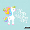 Valentine Unicorn Clipart