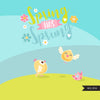 Easter animal clipart spring