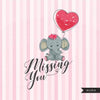 Valentines Day Cute Animal Clipart