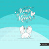 Valentine's Day Digital Stamps, animal love