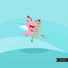 Valentines Day Monsters Clipart