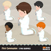 First Communion Clipart for Boys religious