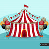 Glitter Circus Clipart Big top, animal clip