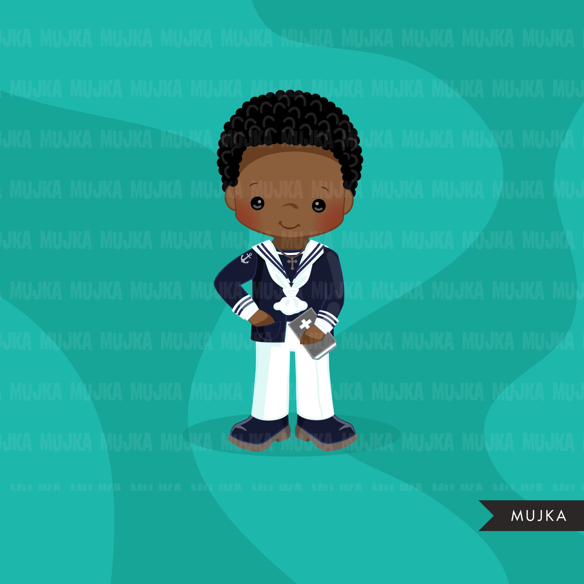 Spanish Sailor First Communion Clipart for Boy religious