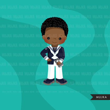 Clipart de primeira comunhão de marinheiro espanhol para menino religioso