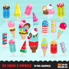 Ice cream Clipart summer graphics, popsicle, ice cream cone