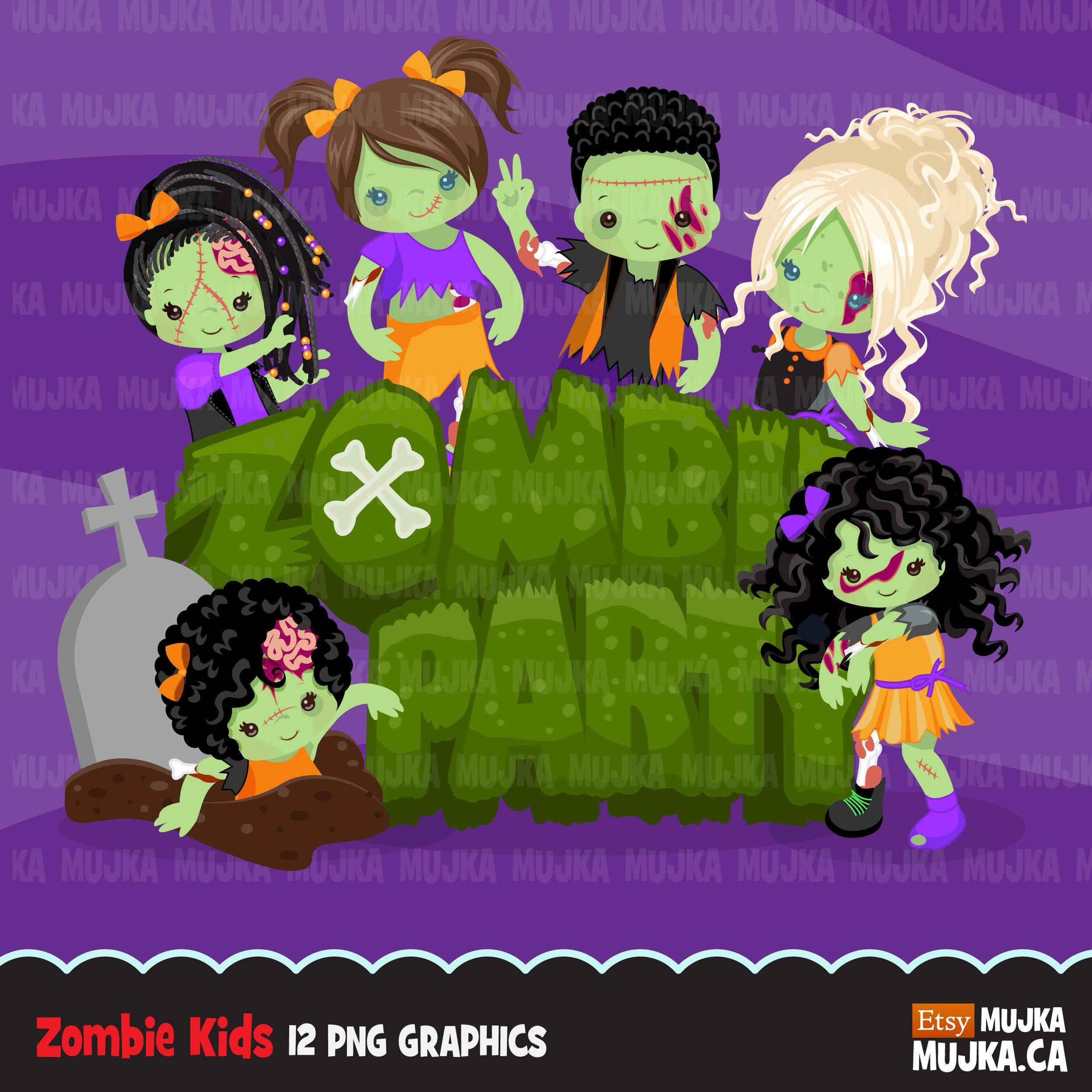 cute cartoon zombies for kids