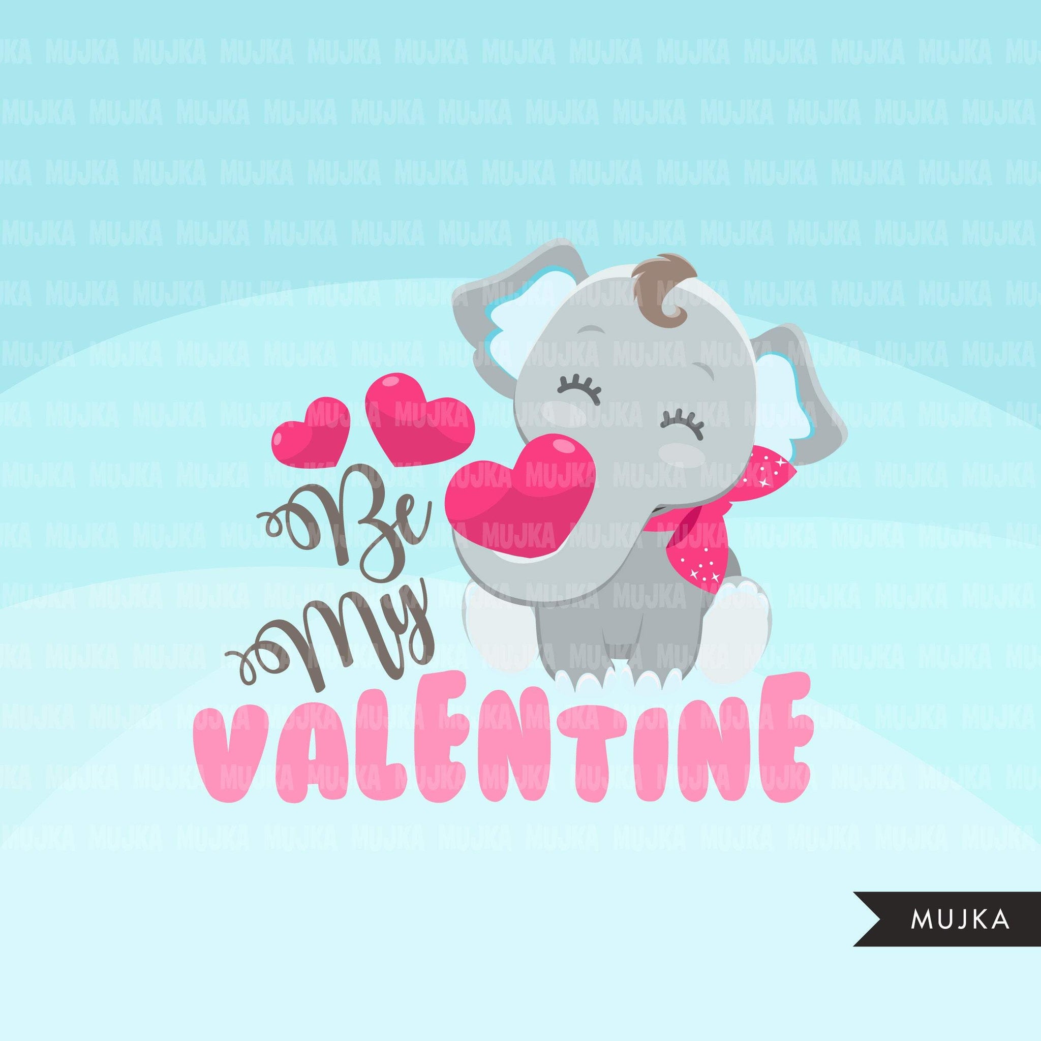 Valentine Quotes Clipart, be my valentine, I am stuck on you, you are my cup of tea graphics, Valentine's Day commercial use clip art