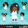 Imágenes prediseñadas de spa, gráficos de imágenes prediseñadas de chica negra de fiesta, baño, albornoz, pepino, gráficos de cumpleaños de spa, imágenes prediseñadas de uso comercial