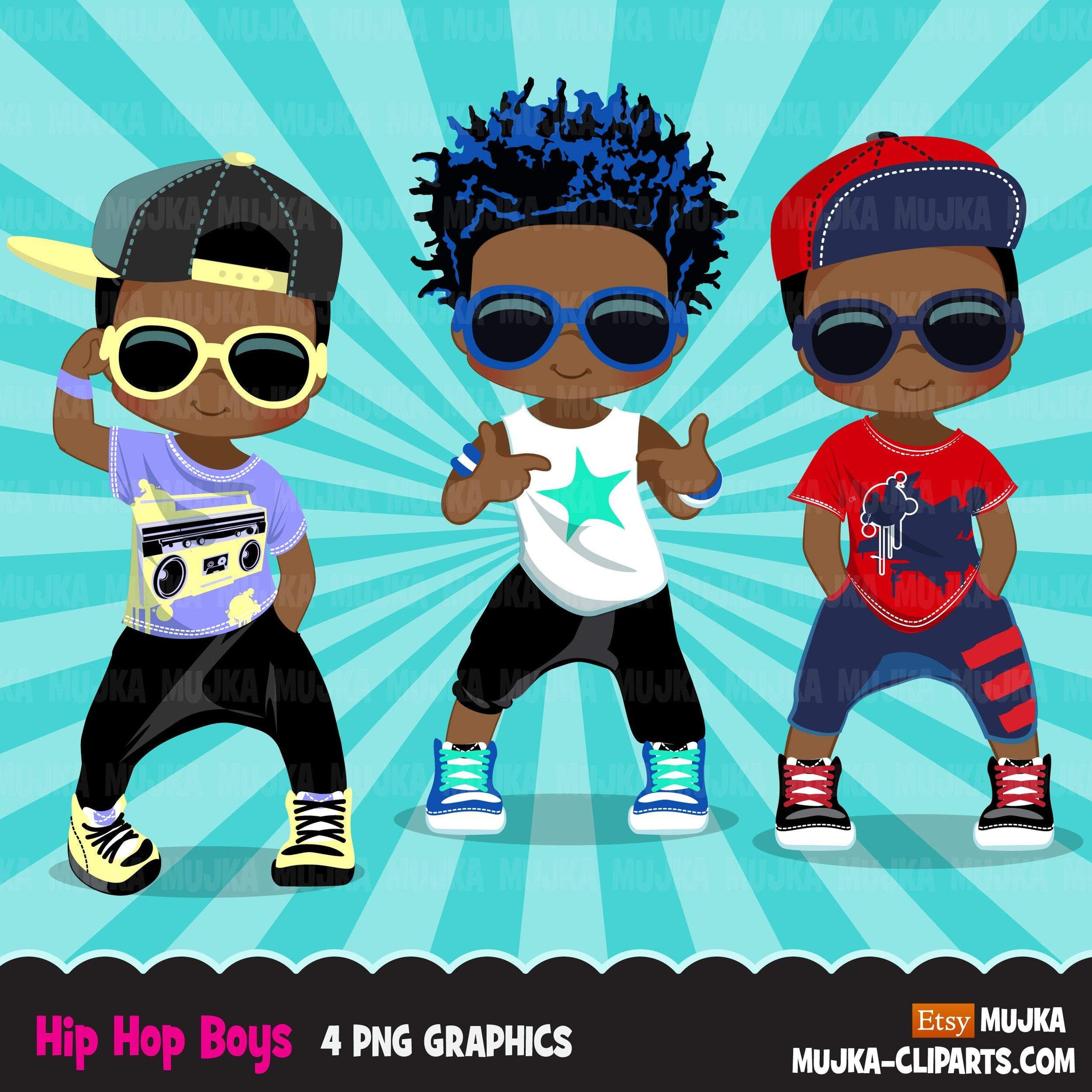 Hip hop Clipart Bundle, Music, dance sublimation t-shirt  graphics commercial use PNG clip art