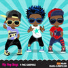 Hip hop Clipart Bundle, Music, dance sublimation t-shirt  graphics commercial use PNG clip art