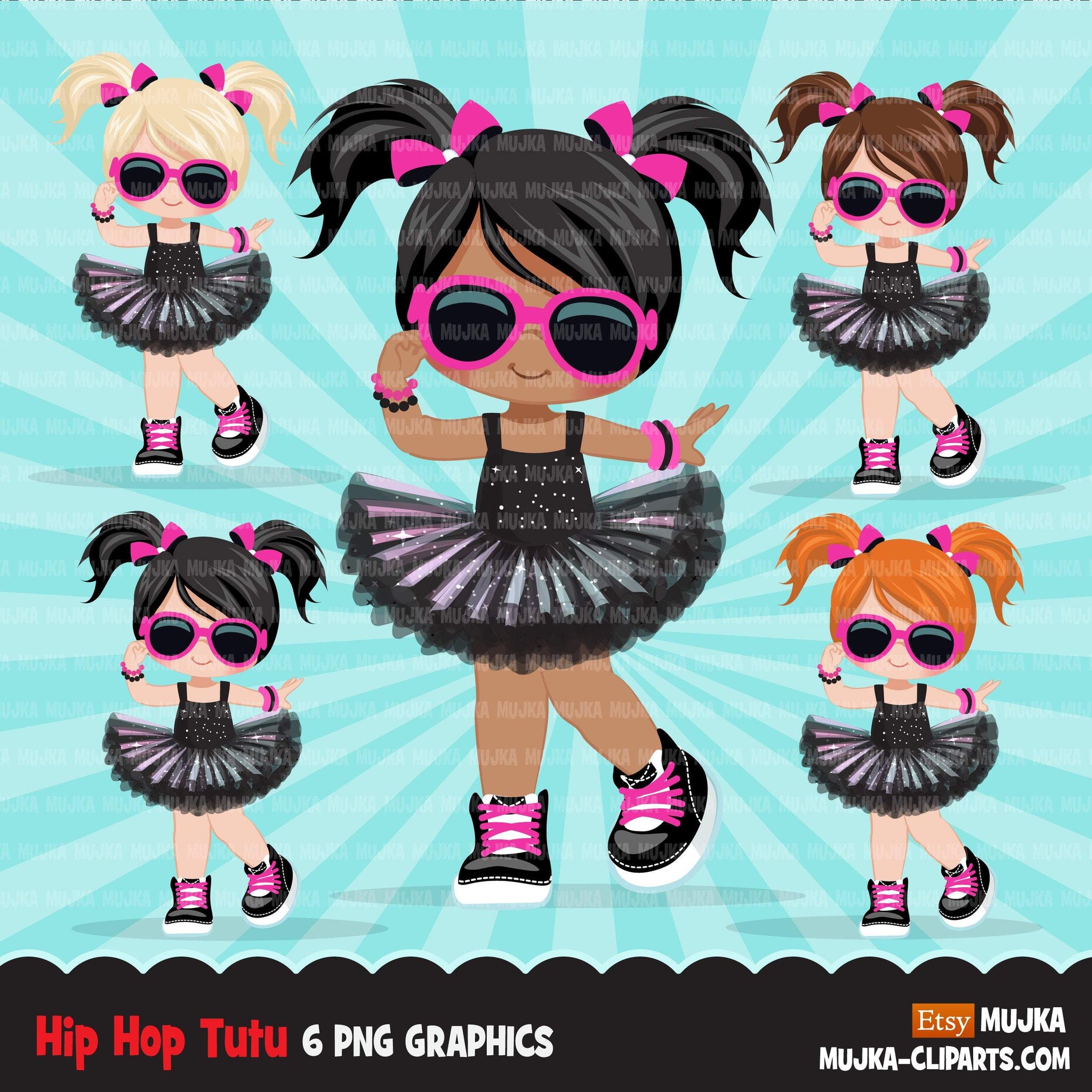 Hip hop Clipart Bundle, Music, dance sublimation t-shirt  graphics commercial use PNG clip art