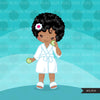 Imágenes prediseñadas de spa, gráficos de imágenes prediseñadas de chica negra de fiesta, baño, albornoz, pepino, gráficos de cumpleaños de spa, imágenes prediseñadas de uso comercial