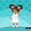 Imágenes prediseñadas de spa, gráficos de imágenes prediseñadas de chica negra de fiesta, baño, albornoz, pepino, gráficos de cumpleaños de spa, imágenes prediseñadas de uso comercial