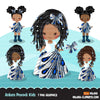Ankara Fashion Graphics Bundle, Black History African American clipart, commercial use sublimation