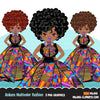 Ankara Fashion Graphics Bundle, Black History African American clipart, commercial use sublimation