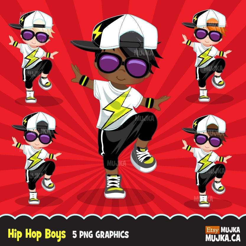 Hip hop Clipart Bundle, Music, dance sublimation t-shirt  graphics commercial use PNG clip art