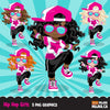 Hip hop Clipart Bundle, Music, dance sublimation t-shirt  graphics commercial use PNG clip art