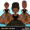 Ankara Fashion Graphics Bundle, Black History African American clipart, commercial use sublimation