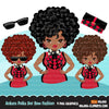 Ankara Fashion Graphics Bundle, Black History African American clipart, commercial use sublimation