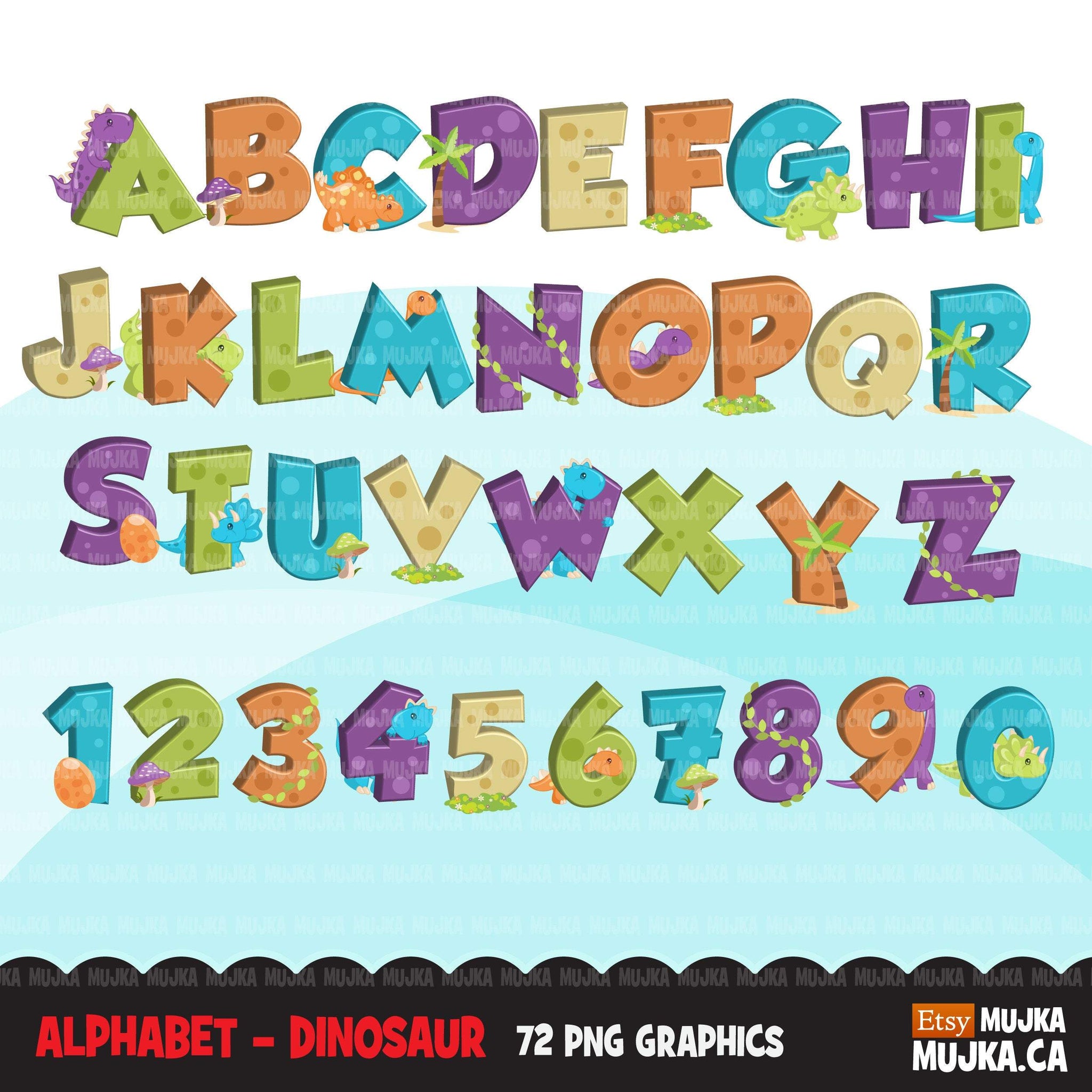 Alphabet Clipart Bundle, Christmas, monsters, rainbow, baby boy and girl, candy, plaid, stitched, science, numbers, PNG clip art