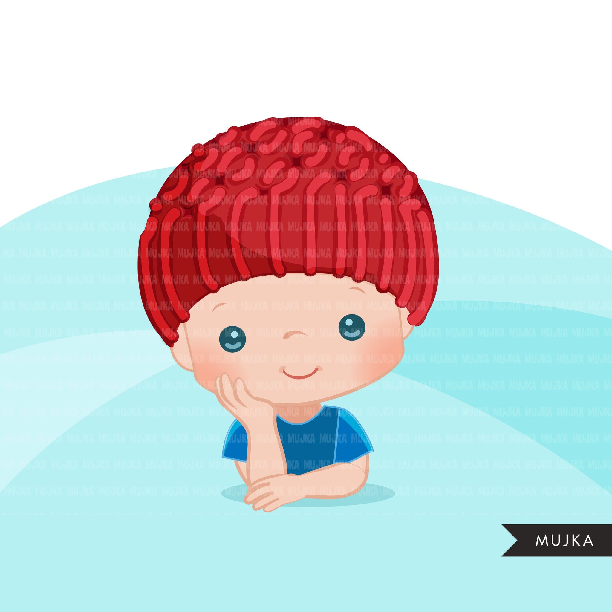 Baby Boss Clipart, boys with cute crochet hat, black baby boy bonnet graphics, commercial use PNG clip art