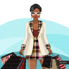Fall Fashion Graphics, Black Woman shopping, afro woman, sisters, friends Sublimation designs for Cricut & Cameo, commercial use PNG clipart