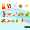 Food pairs clipart, Food couples, egg and bacon, milk and cookies Valentine's Day couples PNG clip art