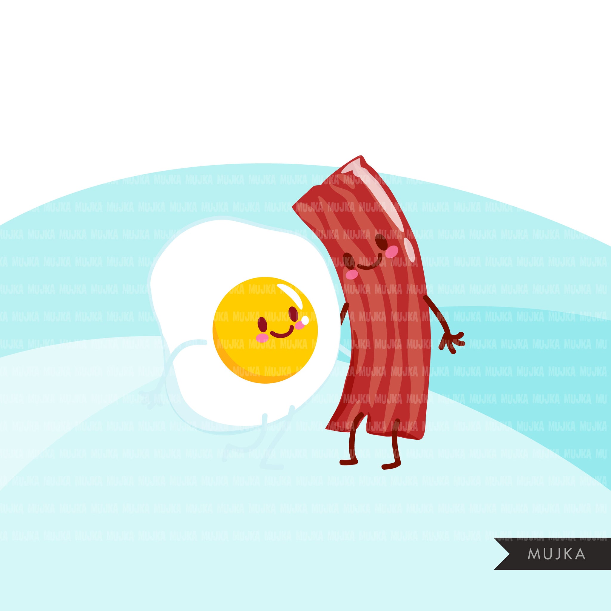 Food pairs clipart, Food couples, egg and bacon, milk and cookies Valentine's Day couples PNG clip art