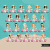 Best friends clipart bundle, Scooter Girls, Spring Png, Valentine gifts, siblings, sublimation graphics, pink scooter png clip art