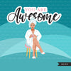 Spa Clipart, bath, self care graphics, spa fashion woman, sisters, friends, Sublimation designs for Cricut & Cameo, commercial use PNG