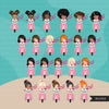 Best friends clipart bundle, Scooter Girls, Spring Png, Valentine gifts, siblings, sublimation graphics, pink scooter png clip art