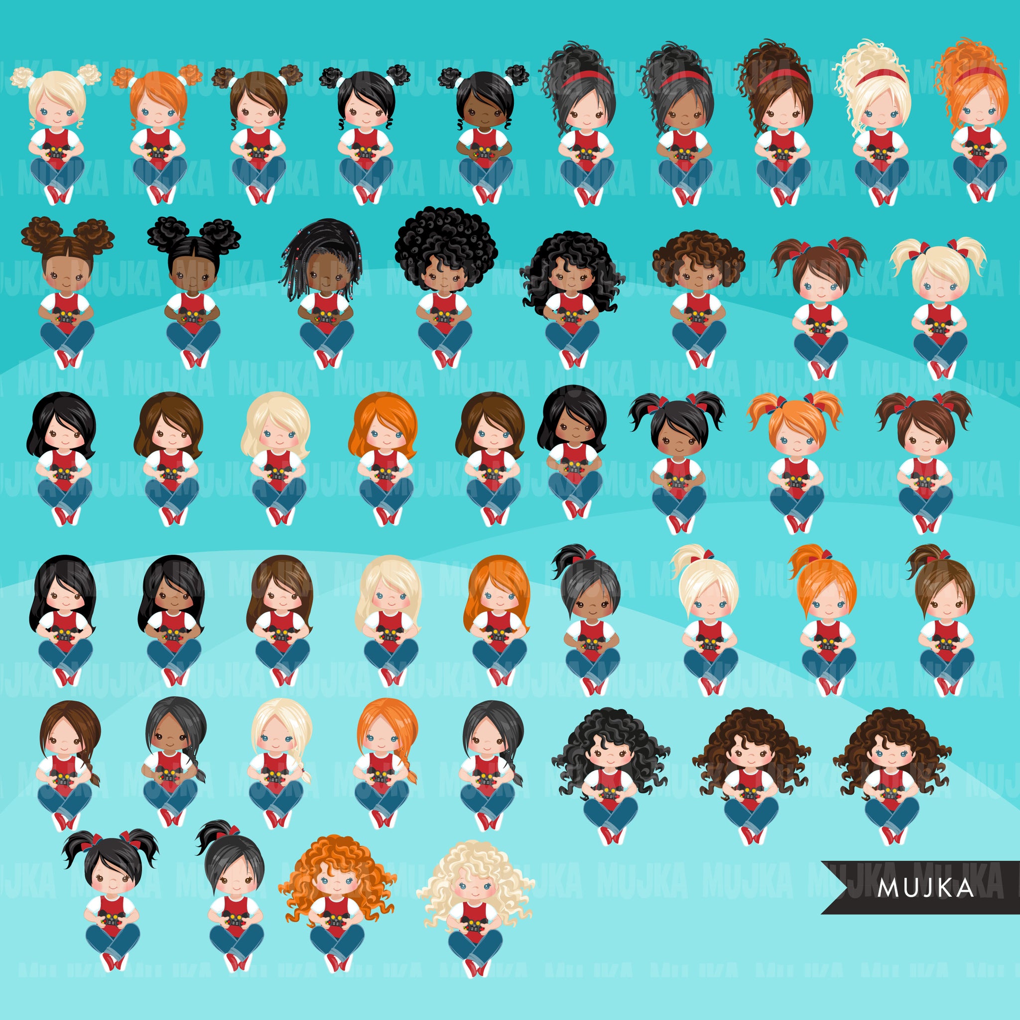 Paquete de imágenes prediseñadas de videojuegos, chicos gamer, chicas gamer, fiesta en casa, cumpleaños de la noche del juego, hotdog de palomitas de maíz png afro girl clip art