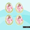 Mothers Day clipart, mother's day sublimation designs digital download, baby shower favors, wall art, pregnant Latino woman png