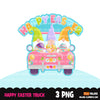 Easter truck png, easter gnome sublimation designs digital download, pink truck clipart, easter shirt design, PNG digital files for cricut