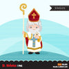Saint Nicholas  clipart, religious sublimation designs digital download, christian graphics, catholic design, Christian png files for cricut