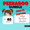 Peekaboo Clipart Bundle, Peekaboo girl, peekaboo boy, Best friends, siblings sublimation designs